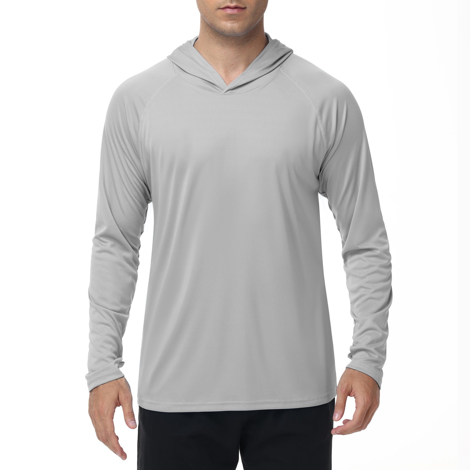 Men's UPF50+ Quick Dry Hooded UV Protection Outdoor Sun Shirt