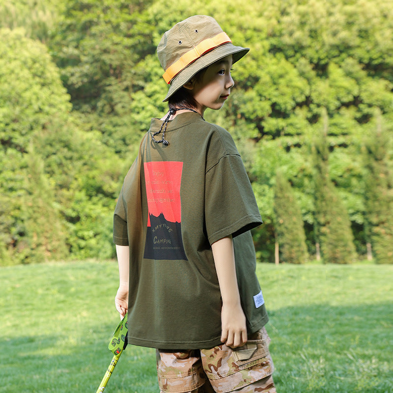 Boys Mountain Style Sorona Cool Feel T-Shirt