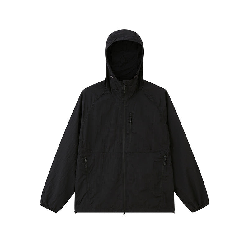 UPF 50+ Lightweight Sun Protection Hooded Jacket Breathable Outdoor Fishing Hiking Coat