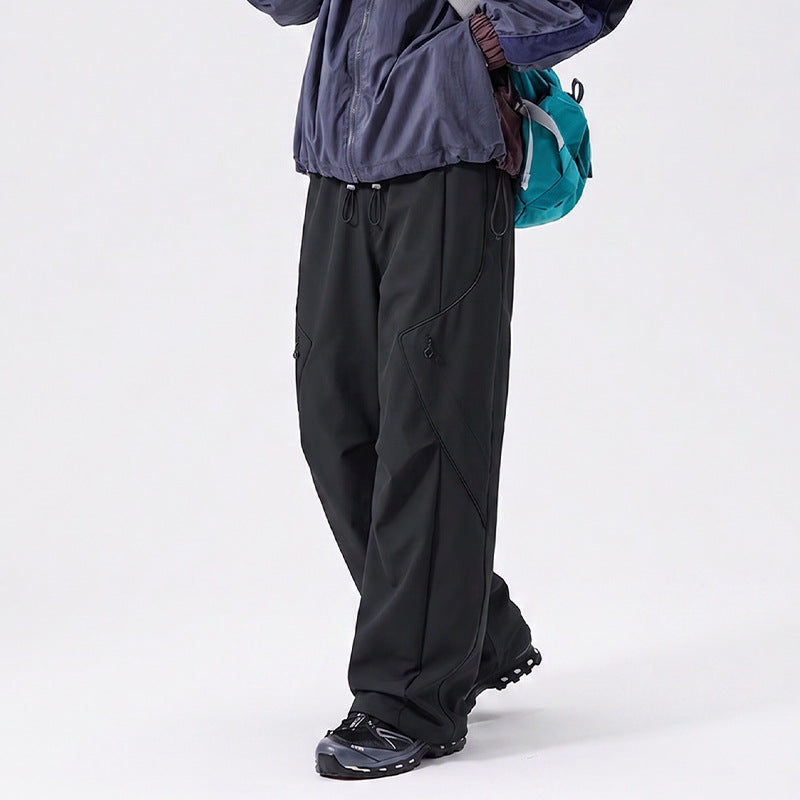 Zip‑Off 2‑in‑1 Waterproof Windproof Hiking Pants, Unisex Loose Outdoor Trekking Trousers