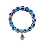 Palm Eye Evil Eye Elastic Beaded Bracelet