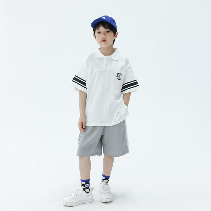 Big Kids Boys Color Block Casual Sports 5 Inch Shorts