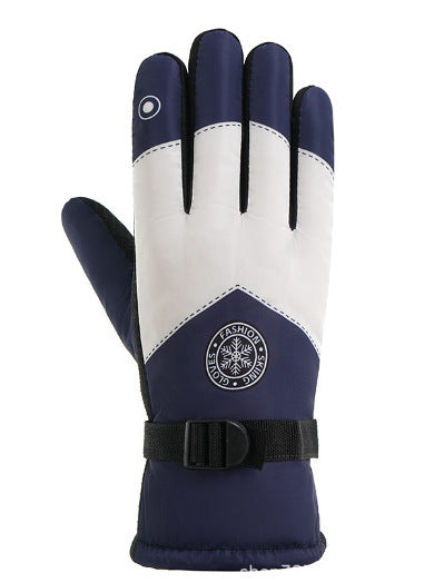 Winter Fleece-Lined Thickened Gloves - Touchscreen Ski Outdoor Cycling Windproof Warm