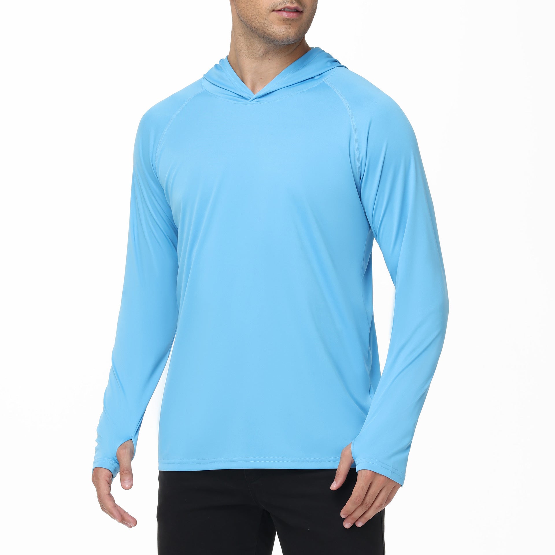 Men's UPF50+ Quick Dry Hooded UV Protection Outdoor Sun Shirt