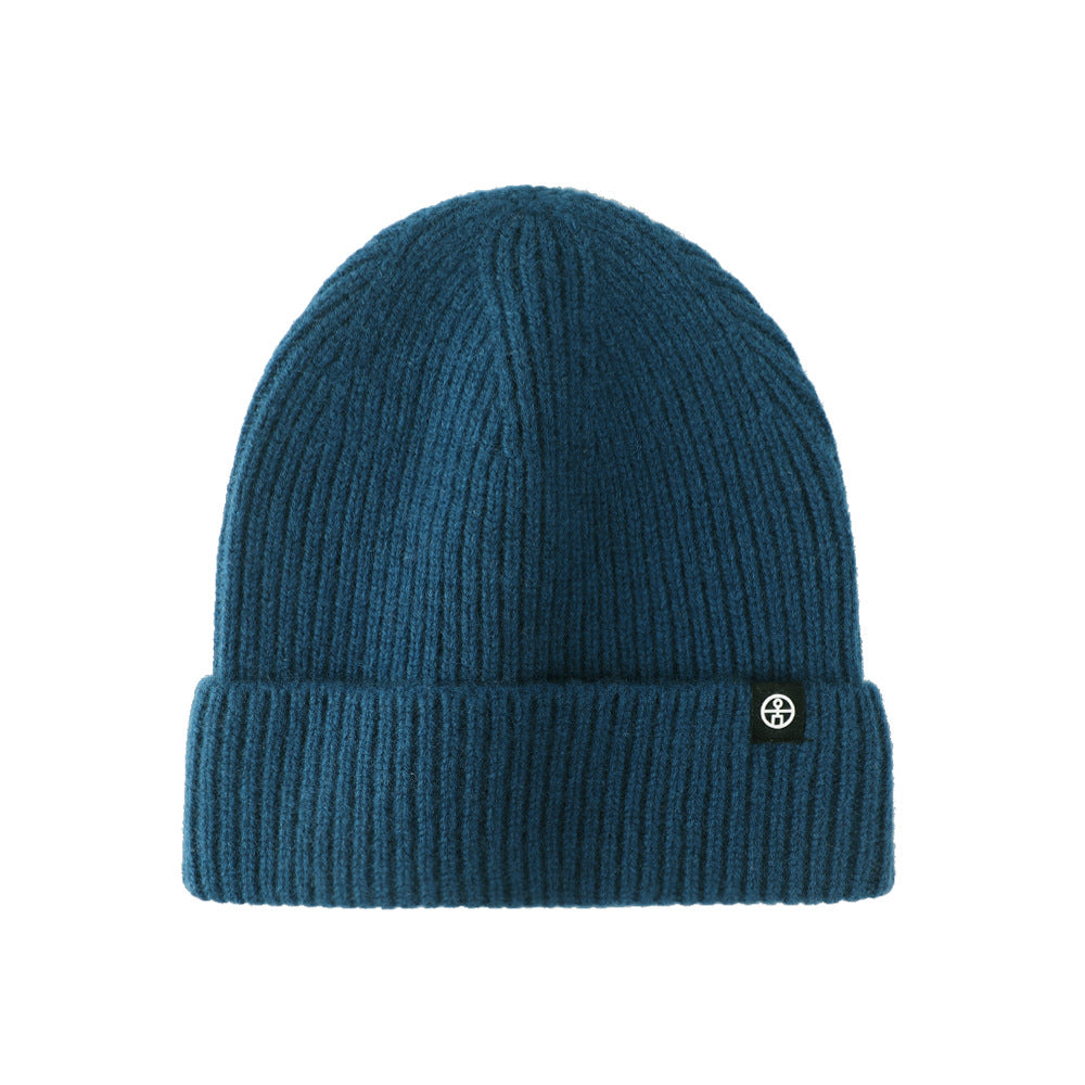 Pure wool warm ear protection hat winter windproof ski pullover hat