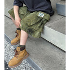 Boys Summer Thin Quick Dry Cargo 5" Shorts