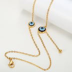 Evil Eye Anklet Titanium Steel Casual Foot Charm