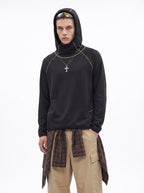light outdoor color-blocked raglan hoodie
