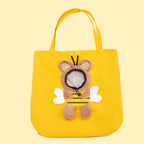 Cute Bee‑Shaped Pet Shoulder Bag, Head‑Out Design Single‑Shoulder Pet Carrier for Outdoor Travel