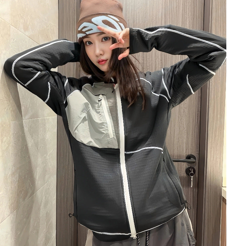 Patagonia same R2 TechFace contrasting mesh fleece jacket