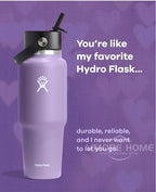 Hydro Flask Large‑Capacity 304 Stainless Steel Vacuum Insulated Tumbler with Carry Handle & Straw Lid for Sports Outdoor