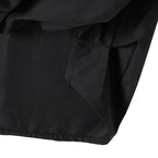 Black V-neck fake two-piece long-sleeved shirt, new in autumn.