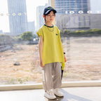 Boys Mesh Spliced Long Pants, Summer Lightweight Quick Dry Trousers