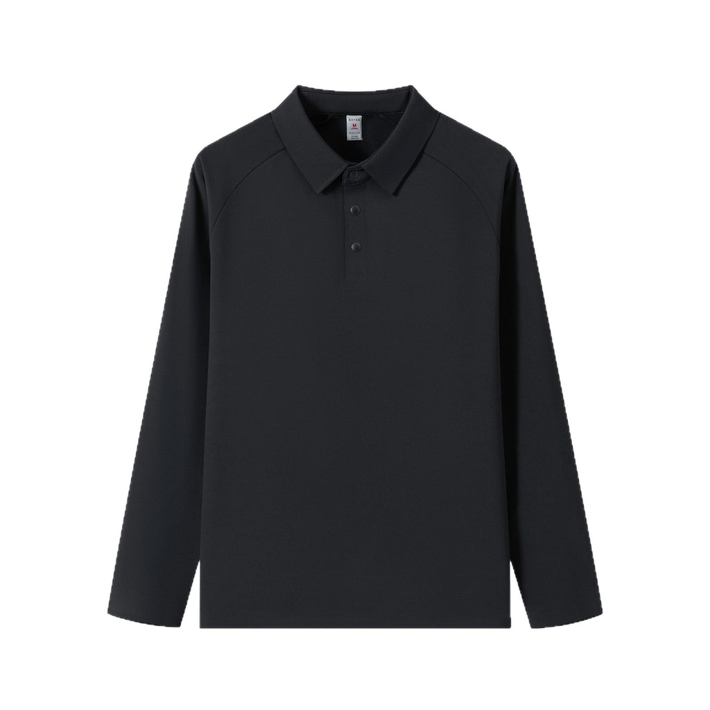 WENHOUU Men's Fleece Lined Long Sleeve Polo Shirt for Outdoor Sports