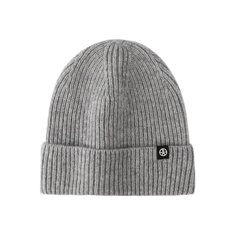 Pure wool warm ear protection hat winter windproof ski pullover hat