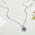 Crystal Evil Eye Pendant Necklace