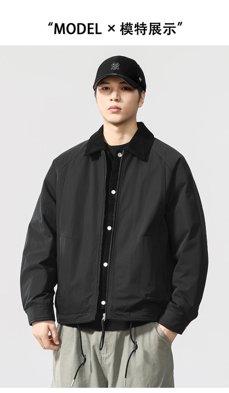 Men's New Winter Thickened Versatile Korean-Style 90% White Duck Down Casual Jacket