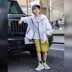 UPF50+ Lightweight, Breathable White Sun-Protection Jacket for Kids