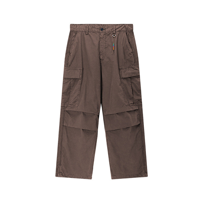 Pure Cotton Paneled Cargo Pants with Large Pockets