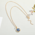 Crystal Evil Eye Pendant Necklace