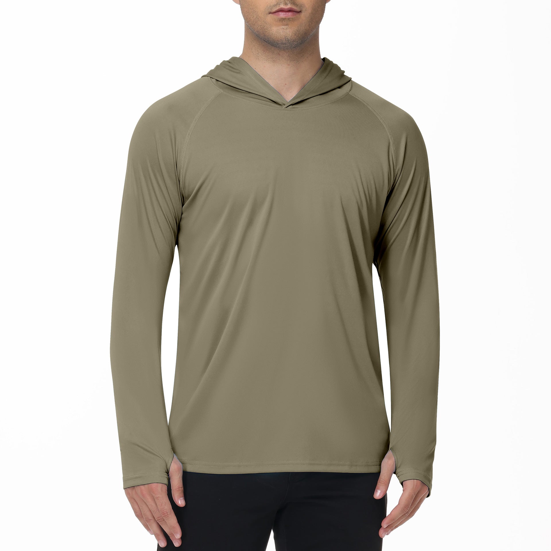 Men's UPF50+ Quick Dry Hooded UV Protection Outdoor Sun Shirt