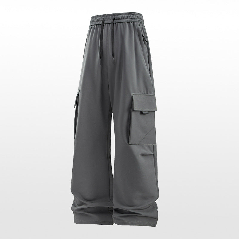 Men's Softshell Cargo Pants, Winter Warm Windproof Water-Resistant Outdoor Hiking Climbing Trousers