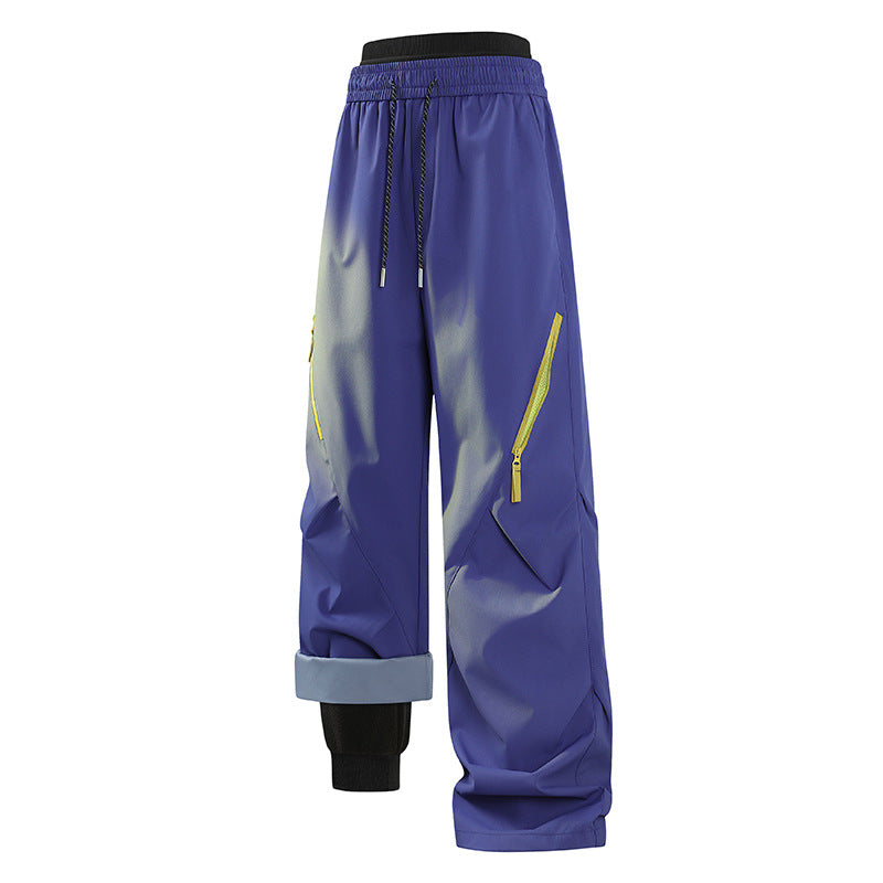 WENHOUU Unisex Warm Fleece‑Lined Hiking Pants, Waterproof Breathable Outdoor Trousers