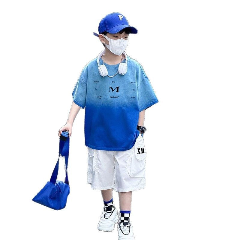 Boys' Gradient Short-Sleeve Set