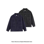 Premium Collared Denim Jacket - Unisex Fall New Minimalist Loose-Fit Stylish Versatile