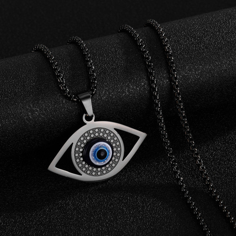 Stainless Steel Evil Eye Necklace