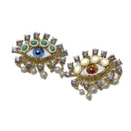 Baroque Pearl Evil Eye Brooch