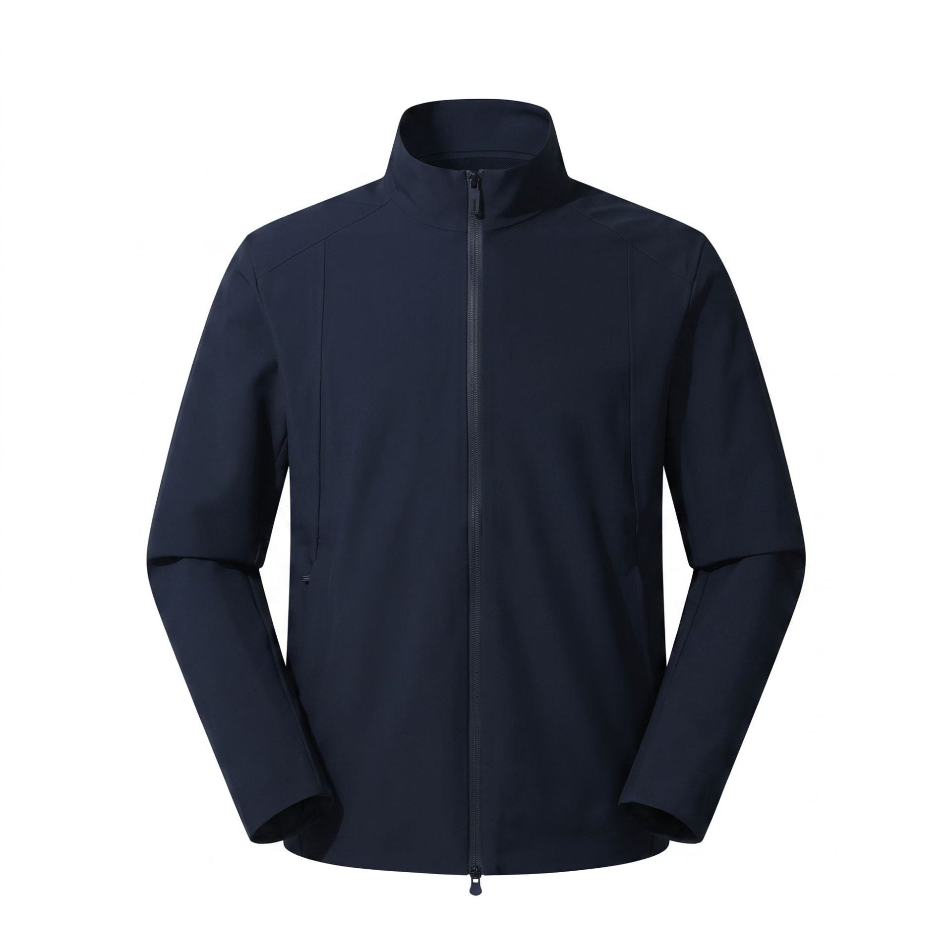 Men Women Stand‑Collar Softshell Jacket Lightweight Windproof Water Resistant Outdoor Business Coat