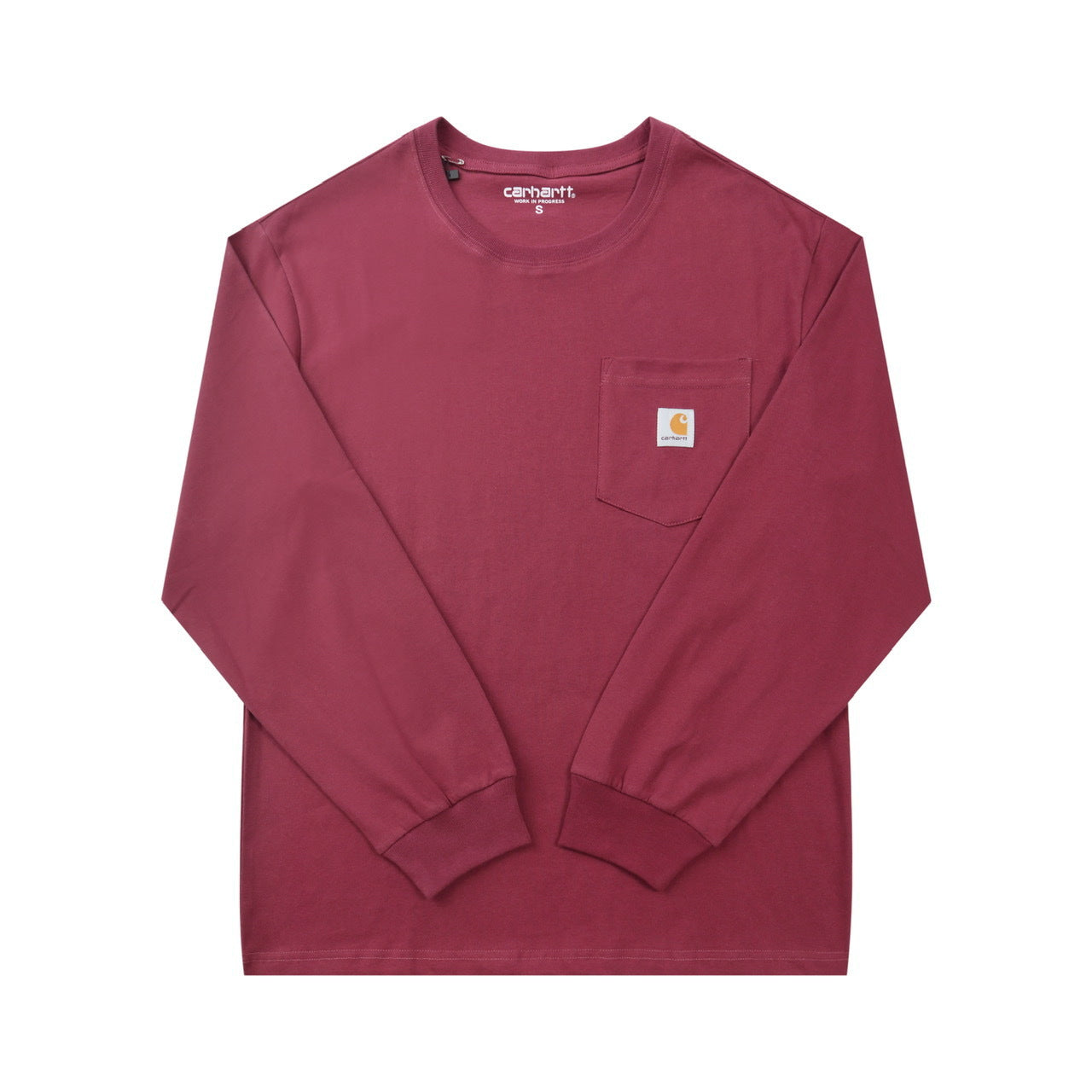 Carhar Long Sleeve Loose Crew Neck T-Shirt