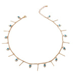 Evil Eye Vertical Pendant Versatile Necklace