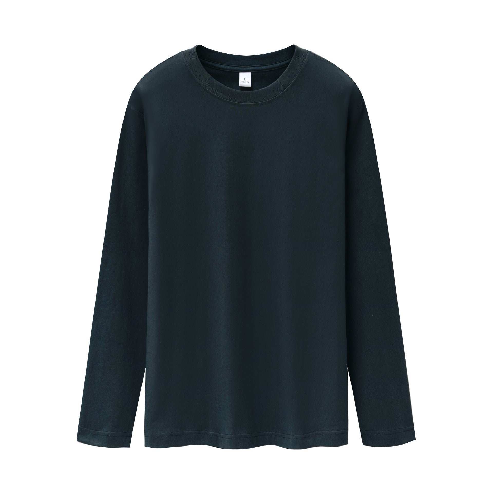 WENHOUU 230GSM Cotton Drop‑Shoulder Long Sleeve T‑Shirt Unisex Custom Sport Tee