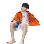 Boys' Lightweight Vacation-Style Plaid Shirt