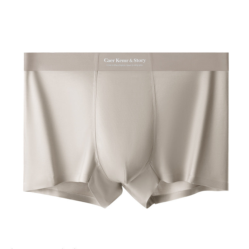 Cool feeling ice silk summer thin men's underwear large size boxer underwear men's