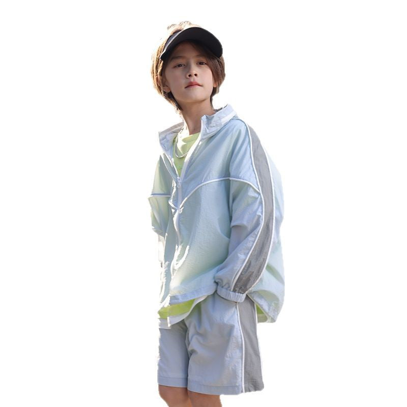 UPF50+ Lightweight Cool-Touch Kids 2PCS Sun Set