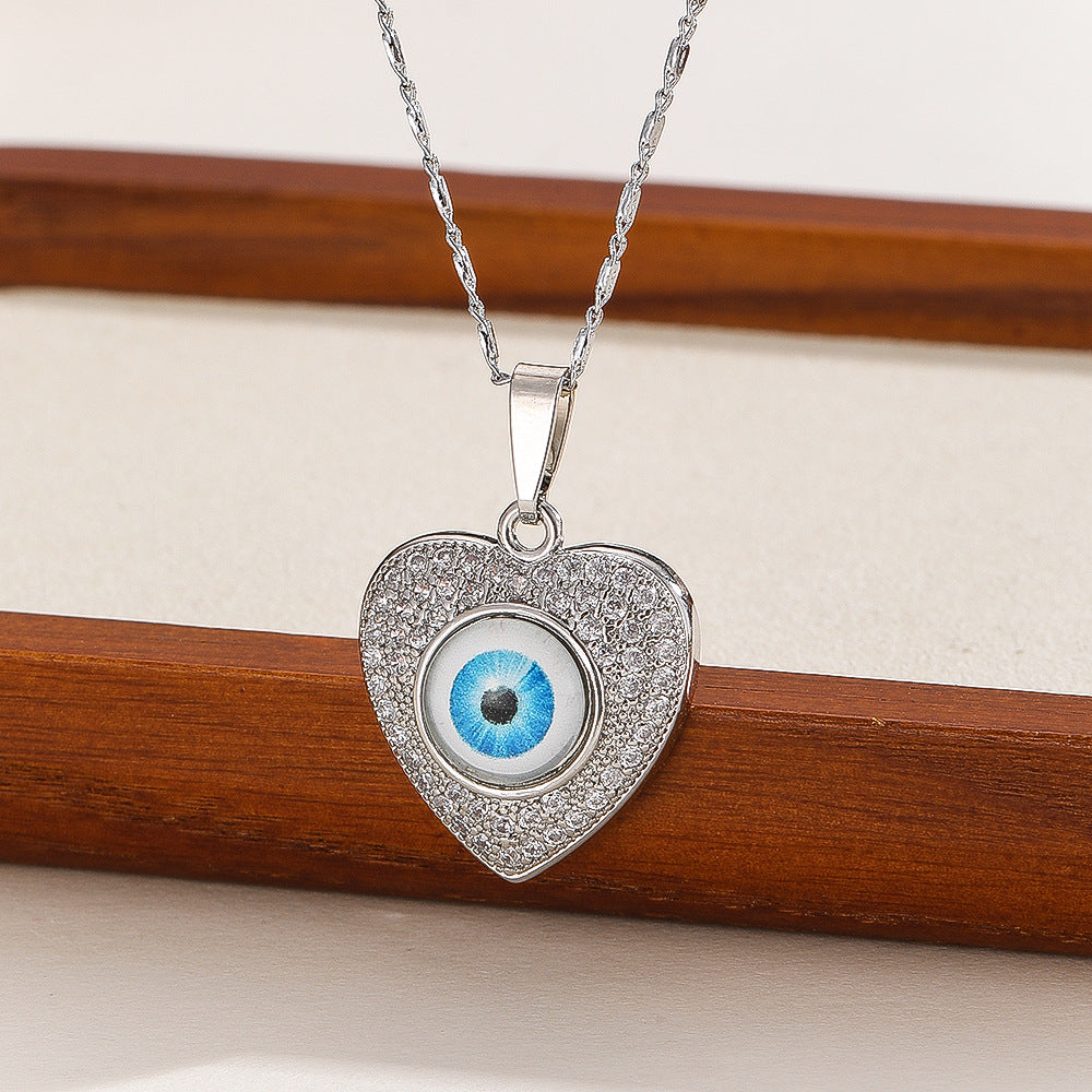 Evil Eye Necklace with Zircon