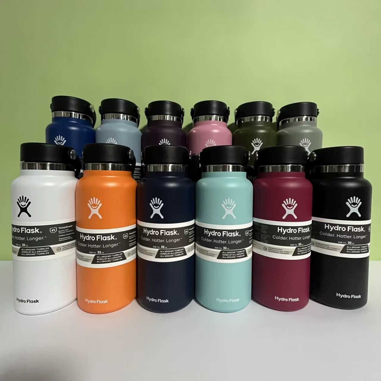 Portable Large‑Capacity 304 Stainless Steel Vacuum Insulated Water Bottle, Leak‑Proof Travel Thermos Tumbler