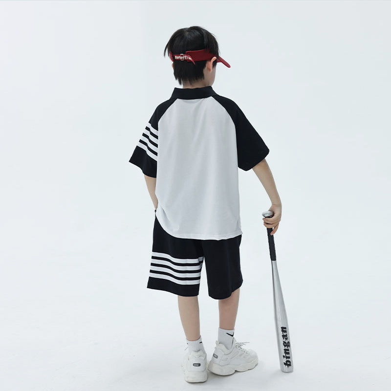 Boys Cotton Polo Shirt Set