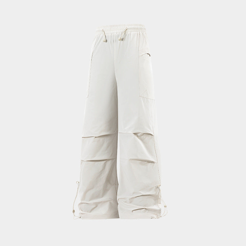 WENHOUU Women's Adjustable‑Cuff Paratrooper Cargo Pants Waterproof Windproof Outdoor Hiking Trousers