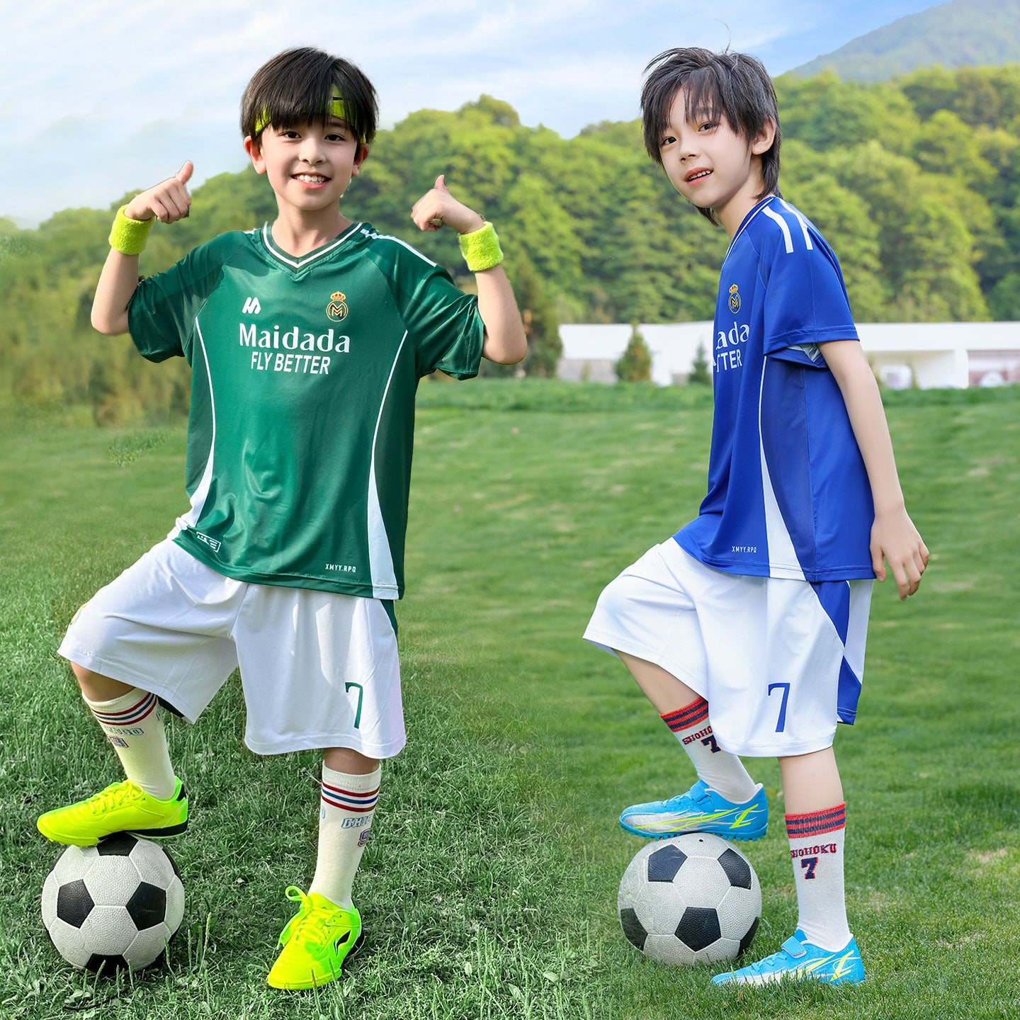 Cool Breathable Quick Dry Boys Soccer & Tennis Summer Outfit Set