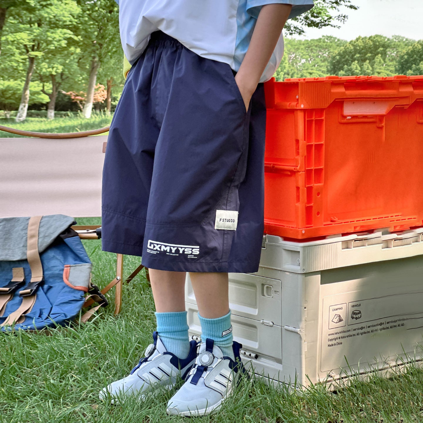Quick Dry 5 Inch Athletic Shorts, Summer Wear for Boys