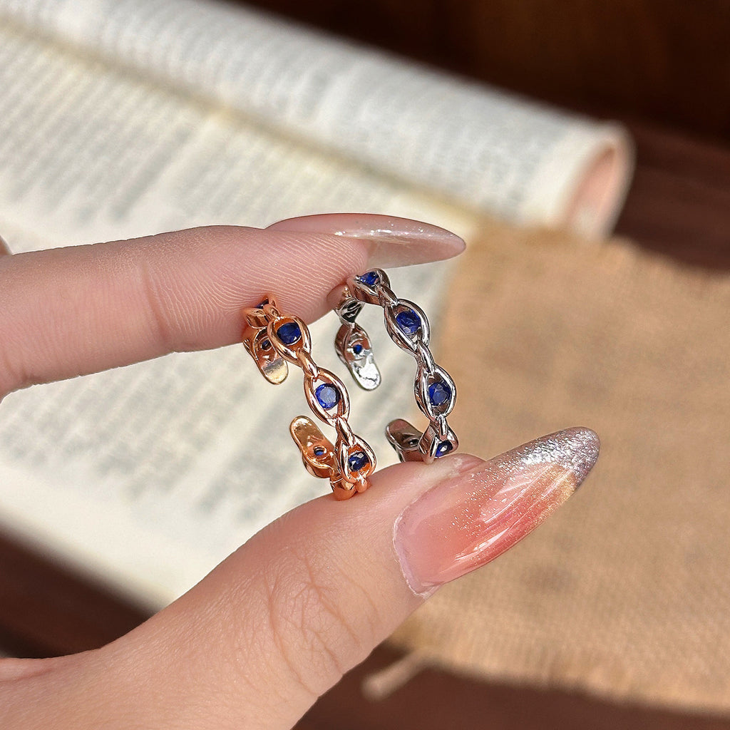 Versatile Open Ring with Evil Eye Motif