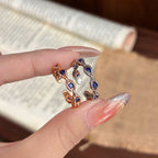 Versatile Open Ring with Evil Eye Motif