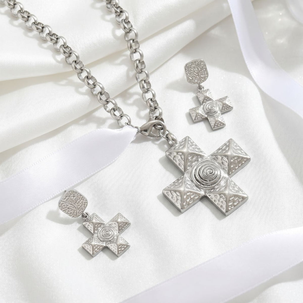 Nature Cast Metalworks Cross Pendant Necklace