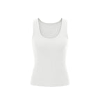 Women's High elastic threaded U-neck undershirt