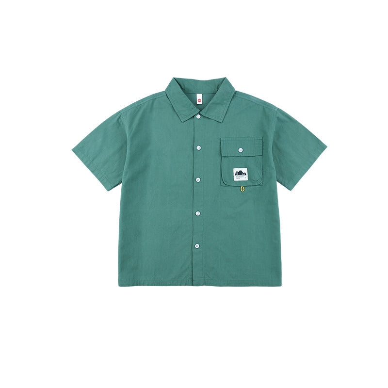 Boys' Short-Sleeve Outdoor-Style Shirt