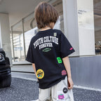 Heavy Craft Label Design Cotton Tee for Boys